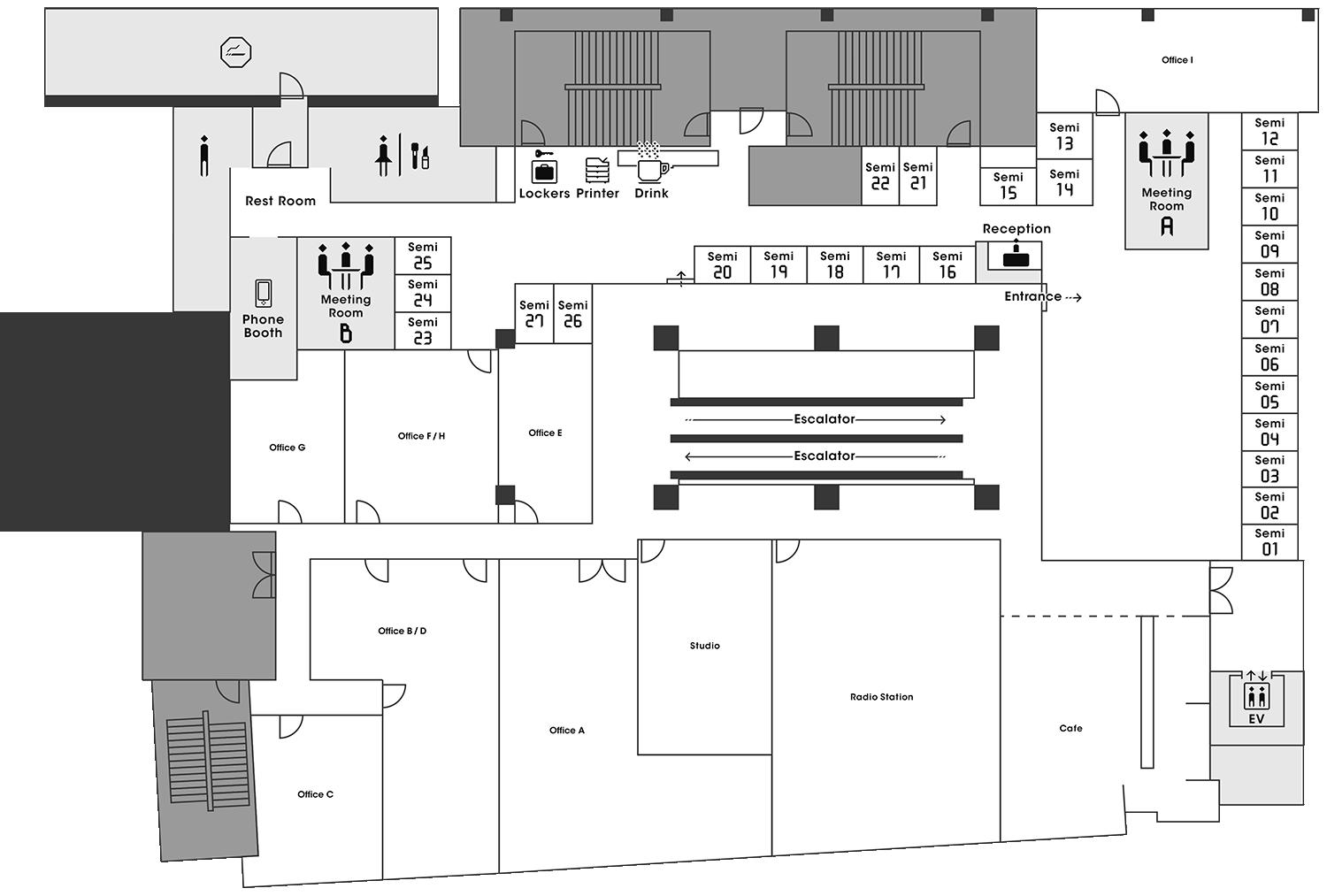 The Company 福岡PARCO店 5F FLOOR MAP