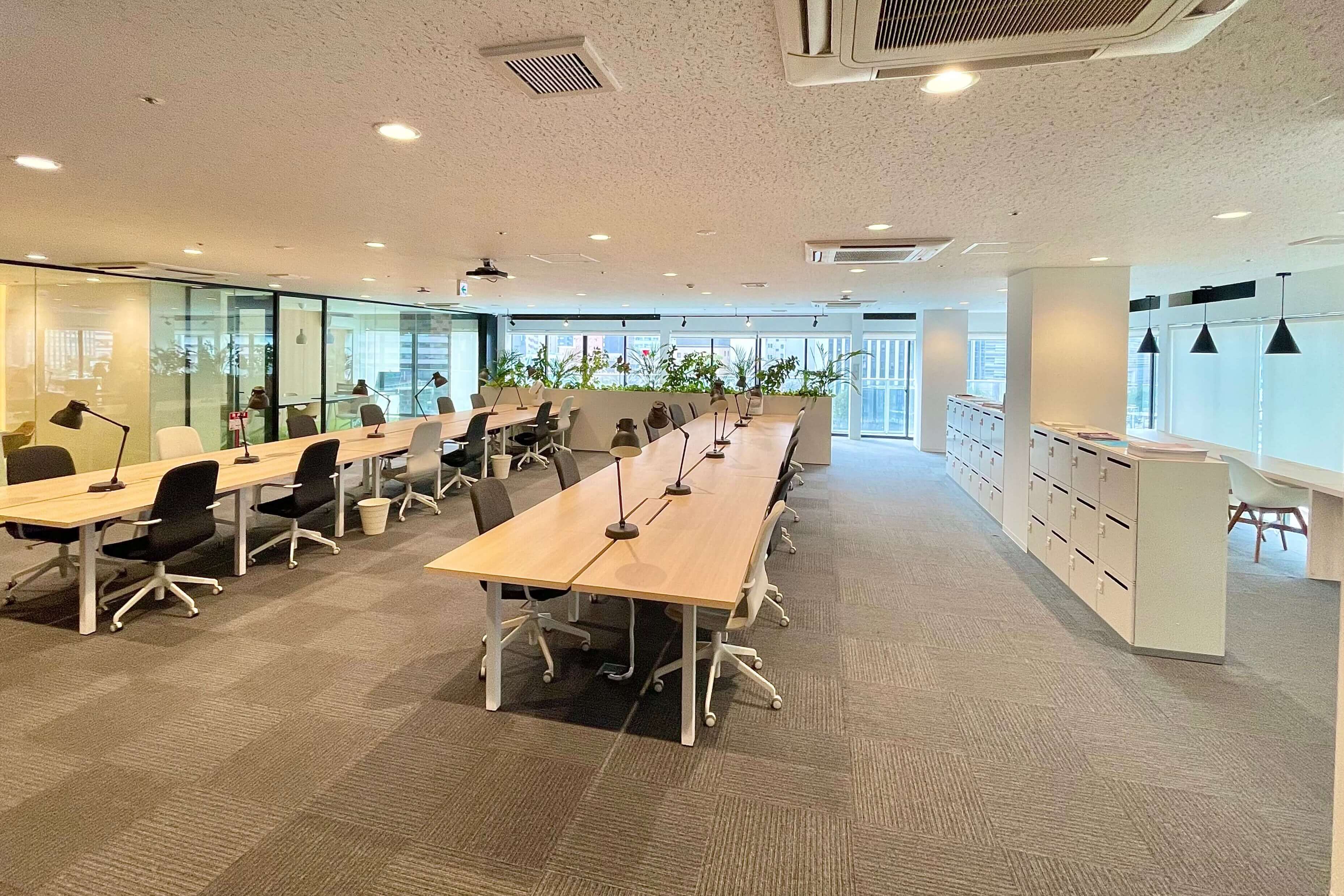 Zero-Ten Park 中洲川端店 5F メイン執務スペース|福岡・天神・博多のレンタルオフィス・セットアップオフィスなら Zero-Ten Park (旧 The Company)