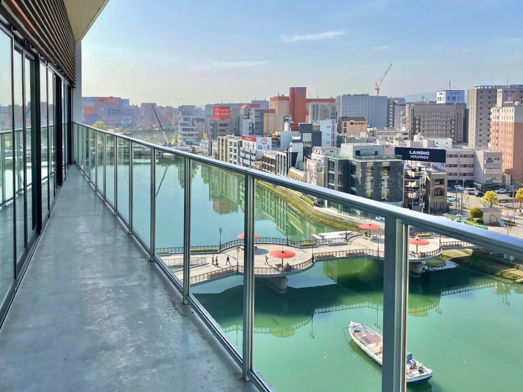 Zero-Ten Park 中洲川端店 8F バルコニー|福岡・天神・博多のレンタルオフィス・セットアップオフィスなら Zero-Ten Park (旧 The Company)